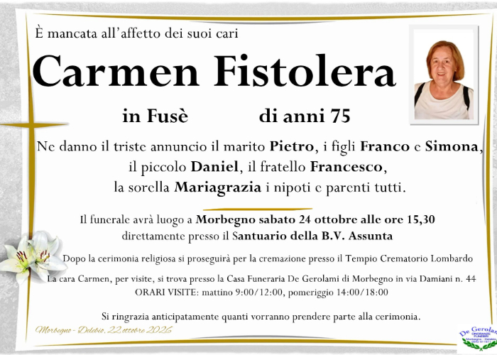 Carmen Fistolera: Immagine Elenchi
