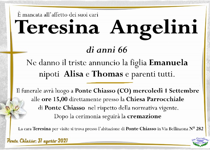 Angelini Teresina: Immagine Elenchi