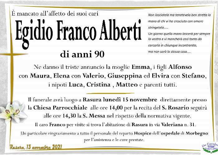 Alberti Egidio Franco: Immagine Elenchi