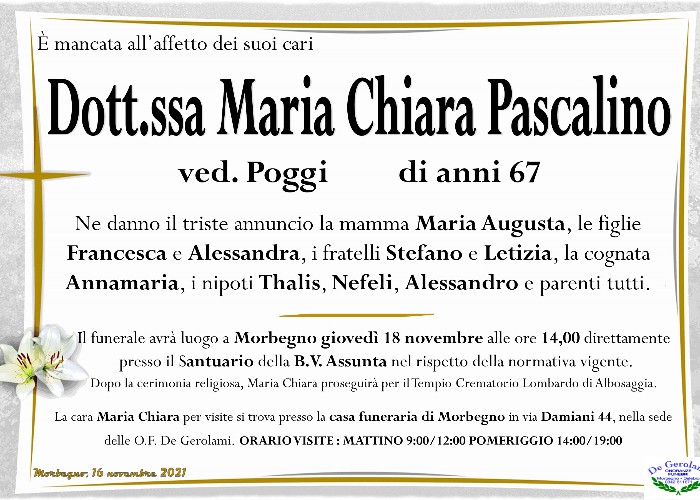 Pascalino Maria Chiara: Immagine Elenchi