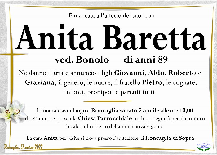 Baretta Anita: Immagine Elenchi