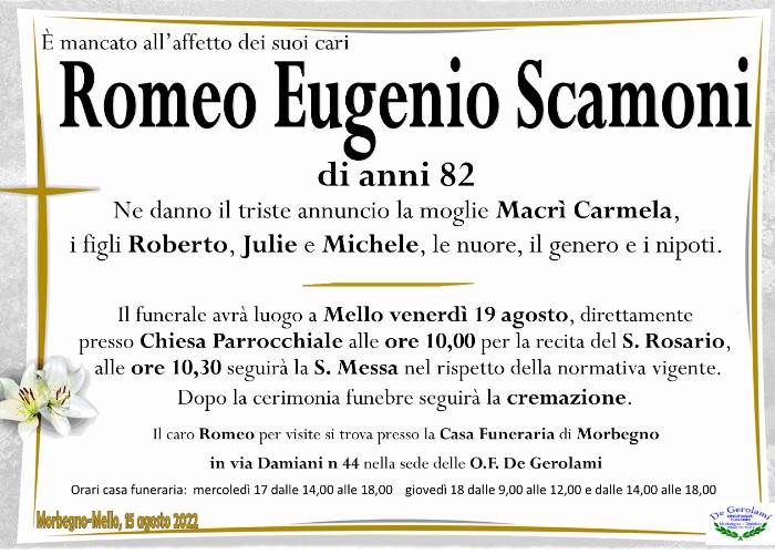 Scamoni Eugenio Romeo: Immagine Elenchi