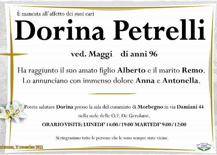 Petrelli Dorina: Immagine Elenchi