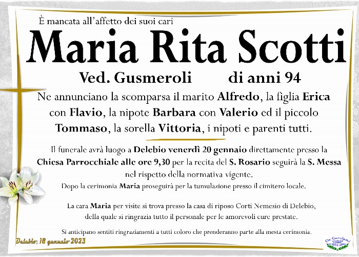Scotti Maria Rita: Immagine Elenchi
