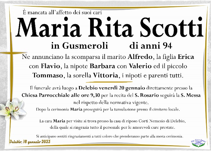Scotti Maria Rita: Immagine Elenchi