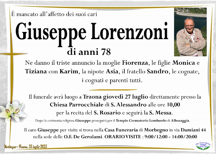 Lorenzoni Giuseppe: Immagine Elenchi