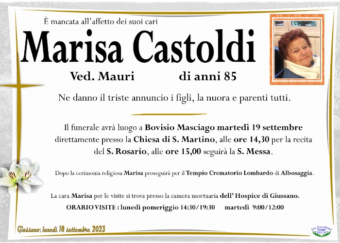 Castoldi Marisa: Immagine Elenchi