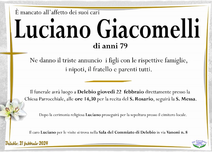 Giacomelli Luciano: Immagine Elenchi
