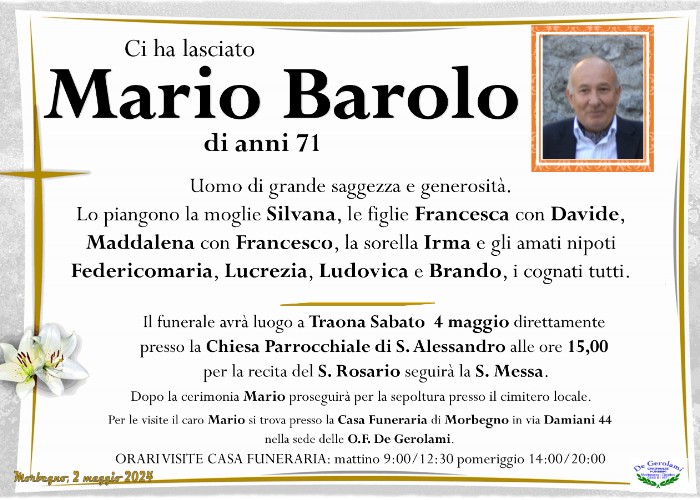 Mario Barolo: Immagine Elenchi