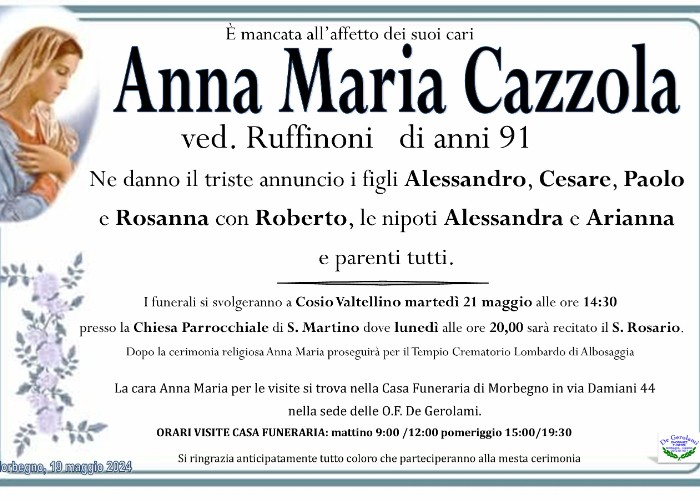 Cazzola Anna Maria: Immagine Elenchi