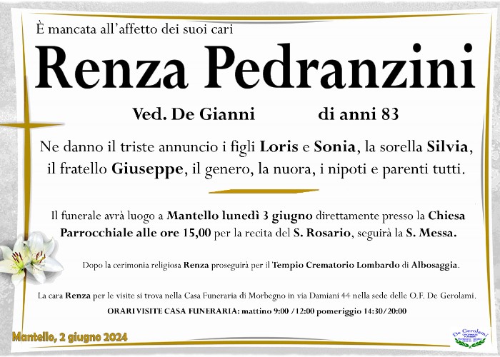 Pedranzini Renza: Immagine Elenchi