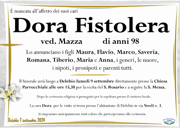 Dora Fistolera: Immagine Elenchi