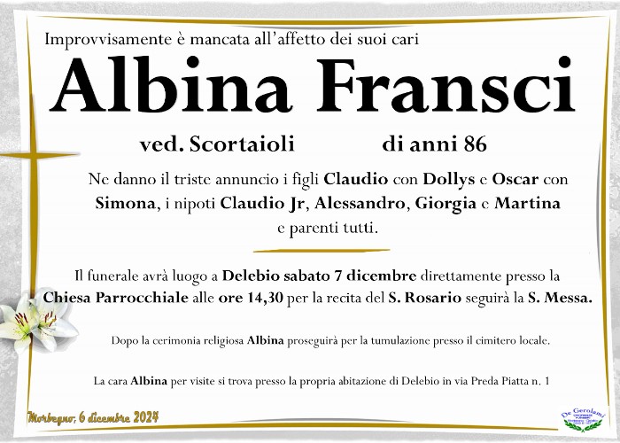 Albina Fransci: Immagine Elenchi