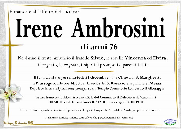 Irene Ambrosini: Immagine Elenchi