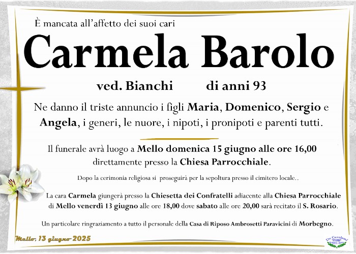 Carmela Barolo: Immagine Elenchi