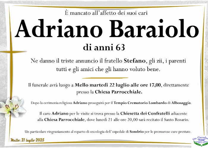 Adriano Baraiolo: Immagine Elenchi