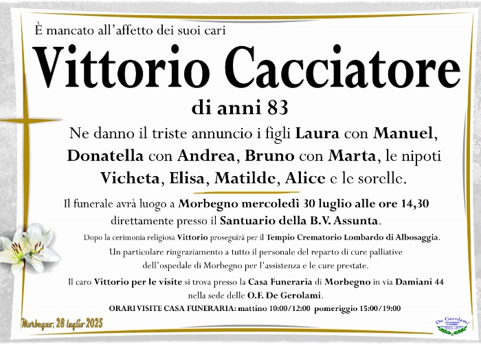 Cacciatore Vittorio: Immagine Elenchi