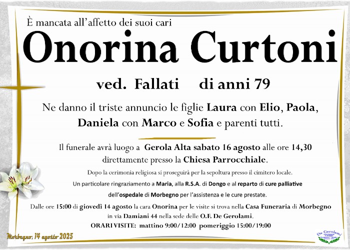 Curtoni Onorina: Immagine Elenchi