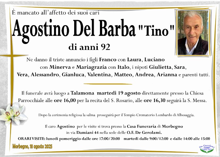 Del Barba Agostino: Immagine Elenchi