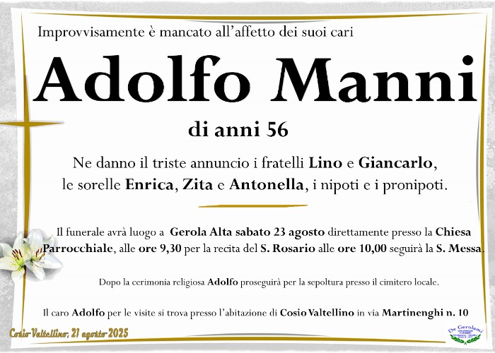 Manni Adolfo: Immagine Elenchi