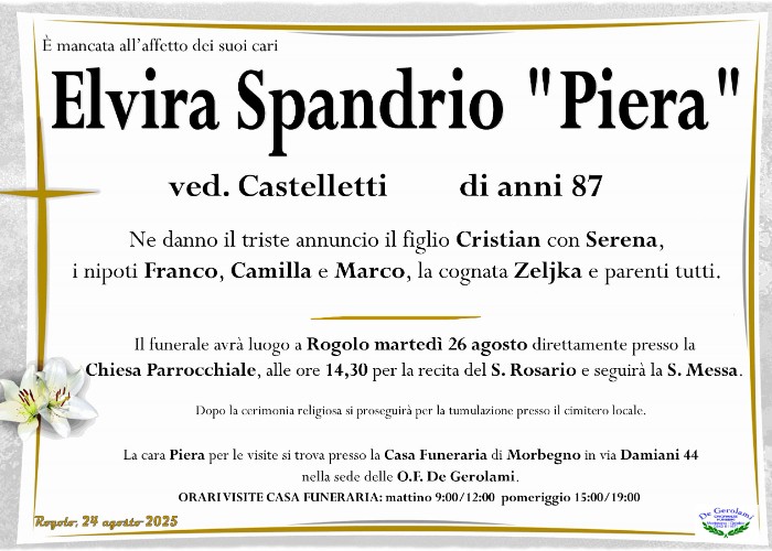 Spandrio Elvira: Immagine Elenchi