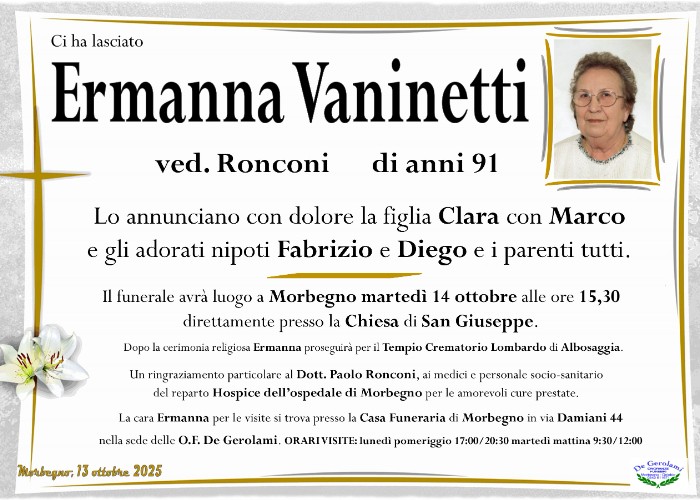 Vaninetti Ermanna: Immagine Elenchi