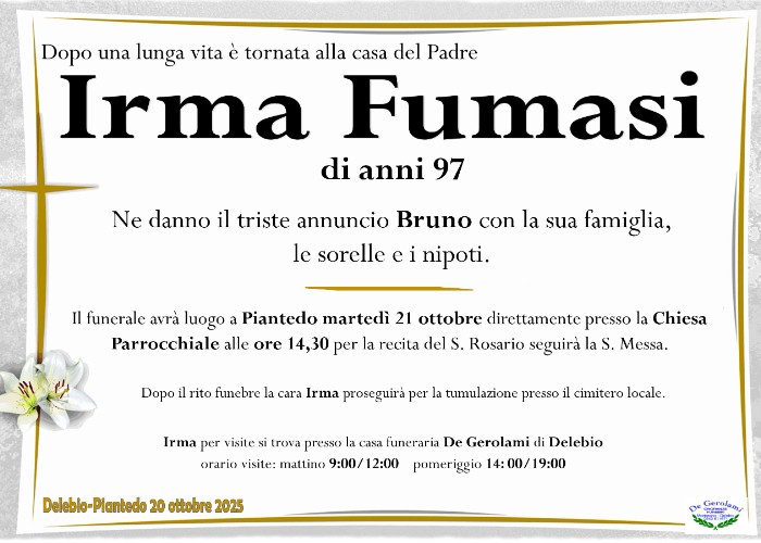 Fumasi Irma: Immagine Elenchi