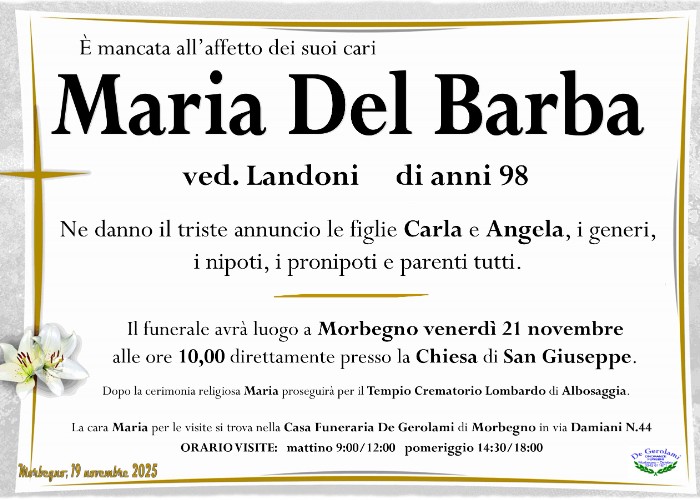 Maria Del Barba: Immagine Elenchi