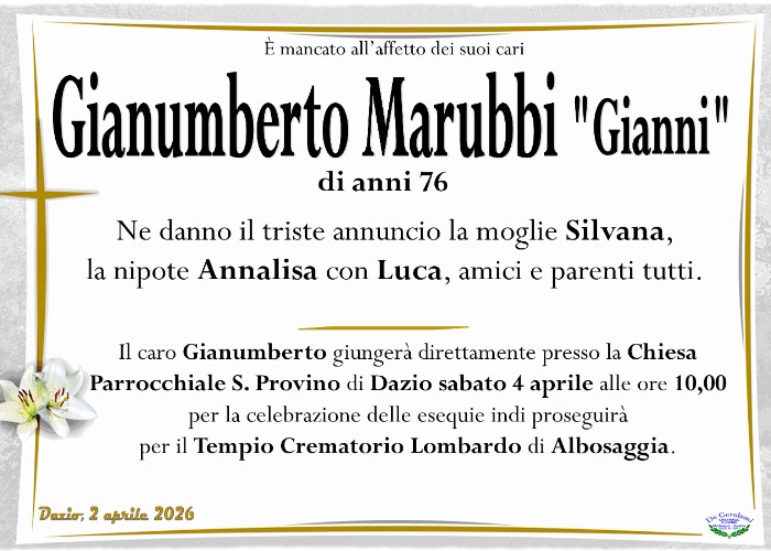 Gianumberto Marubbi: Immagine Elenchi