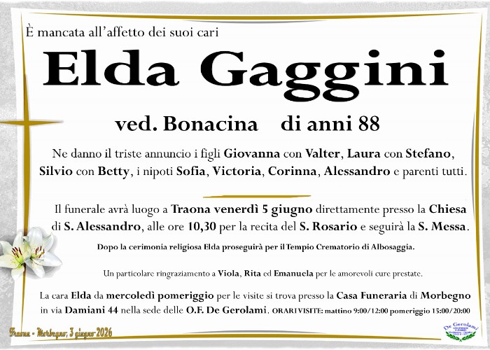 Elda Gaggini: Immagine Elenchi