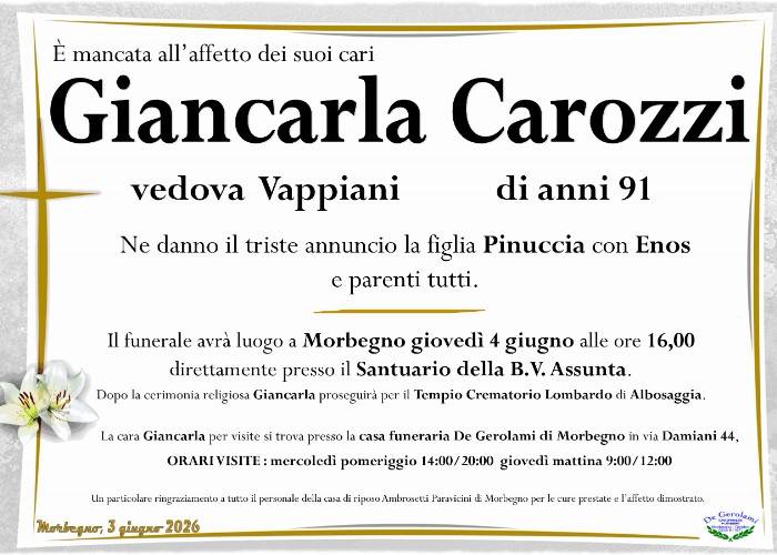 Giancarla Carozzi: Immagine Elenchi