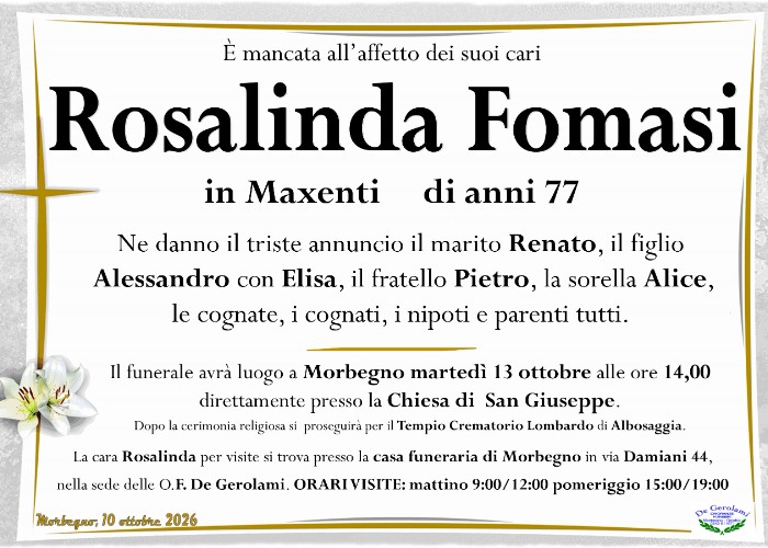 Fomasi Rosalinda: Immagine Elenchi